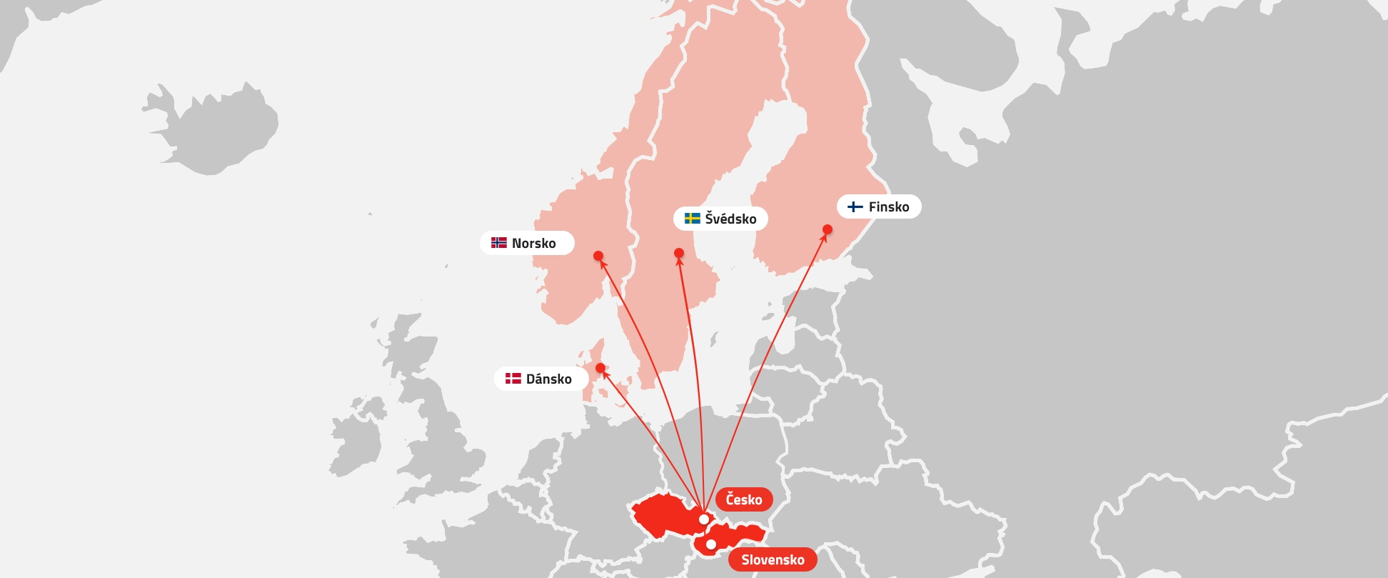 Mapa tras DOSI Transport
